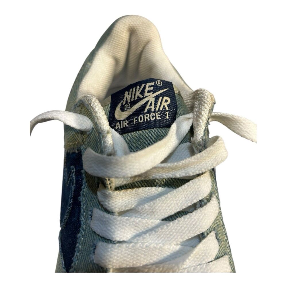 Nike Air Force 1 Low Premium Denim 308837-041 Men 7 / W 8.5 EUC 2005 - Picture 10 of 15